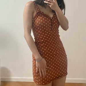 Urban outfitters Vivienne polkadot bodycon dress